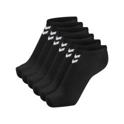 Skarpetki Hummel hmlCHEVRON 6-PACK ANKLE SOCKS uniwersalne. Czarne skarpety Hummel, bez wzorów. Za 67.50 zł.