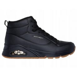 BUTY damskie SKECHERS UNO HIGH wysokie sportowe na jesień. Czarne obuwie sportowe Skechers, na jesień, bez zapięcia, trekkingowe, Skechers Sport. Za 369.00 zł.