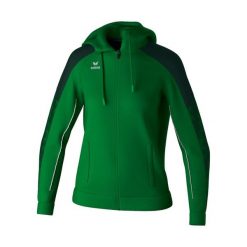 Damska bluza dresowa z kapturem Erima Evo Star. Zielone bluzy Erima, bez wzorów, z dresówki, z kapturem. Za 260.00 zł.