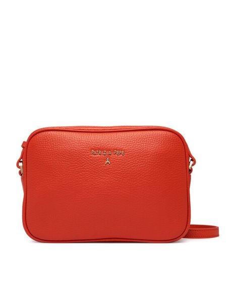 Patrizia Pepe Torebka CB8985/L001 Pomarańczowy. Brązowe listonoszki Patrizia Pepe, bez wzorów, ze skóry, bez dodatków. Za 689.99 zł.