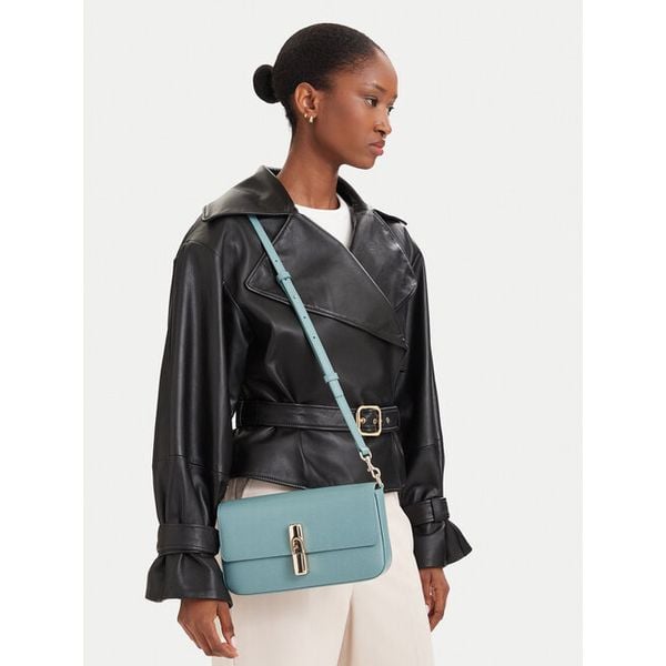 Torebka Furla. Niebieskie listonoszki Furla, bez wzorów, bez dodatków. Za 1,259.00 zł.