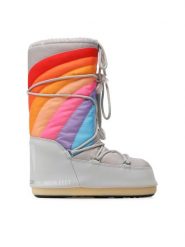 Moon Boot Śniegowce Icon Rainbow 14027700002 Szary. Szare trapery i śniegowce Moon Boot, z materiału. Za 949.99 zł.