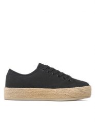 Jenny Fairy Espadryle WS080701-05ECO Czarny. Czarne espadryle Jenny Fairy, bez wzorów, z materiału, bez obcasa, bez zapięcia. Za 119.99 zł.