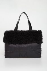 Torebka damska shopper z futerkiem DIEGO M. Shopper DIEGO M, bez wzorów, bez dodatków. Za 629.00 zł.