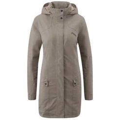 Płaszcz outdoor damski Maier Sports Yalca zimowy. Brązowe płaszcze Maier Sports, na jesień, l, bez wzorów, z materiału, z kapturem. Za 540.49 zł.