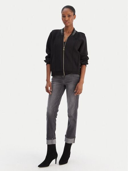 Liu Jo Sport Bluza TF5090 J4616 Czarny Regular Fit. Czarne bluzy Liu Jo Sport, m, bez wzorów, z syntetyku, bez kaptura. Za 769.99 zł.