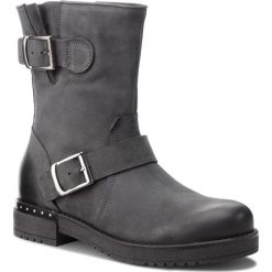 Botki EDEO - 3242-1006 Grafit. Szare botki Edeo, bez wzorów, z nubiku, bez obcasa, na obcasie, bez zapięcia. W wyprzedaży za 239.00 zł.