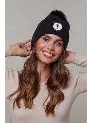 Soft Cashmere Czapka w kolorze czarnym rozmiar: onesize. Czarne czapki Soft Cashmere, bez wzorów, z kaszmiru. Za 131.43 zł.