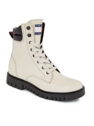 Tommy Jeans Botki Tjw Lace Up Boot EN0EN02314 Beżowy. Brązowe botki Tommy Jeans, bez wzorów, z jeansu, bez obcasa, na płaskiej podeszwie, bez zapięcia. Za 799.99 zł.