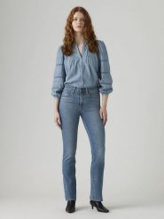Levi's Dżinsy "725" - Bootcut fit - w kolorze niebieskim rozmiar: W25/L32. Niebieskie jeansy Levi's®, l, z aplikacjami. Za 244.95 zł.