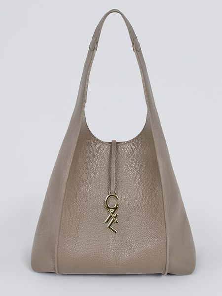 CXL by Christian Lacroix Skórzana torebka "Faidherbe" w kolorze beżowym - 34 x 52 x 24 cm rozmiar: onesize. Brązowe torby na ramię CXL by Christian Lacroix, bez wzorów, z materiału, na ramię, bez dodatków. Za 547.77 zł.