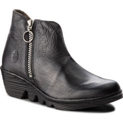 Botki FLY LONDON - Porofly P500893000 Black. Czarne botki Fly London, bez wzorów, ze skóry, bez obcasa, na obcasie, bez zapięcia. W wyprzedaży za 359.00 zł.