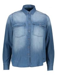Pepe Jeans Koszula dżinsowa w kolorze niebieskim rozmiar: S. Niebieskie koszule Pepe Jeans, s, bez wzorów, z bawełny, bez kołnierzyka, bez ramiączek. Za 140.86 zł.