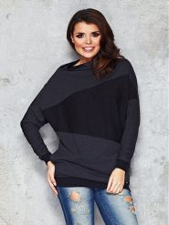 INFINITE YOU Bluza w kolorze grafitowo-czarnym rozmiar: S/M. Czarne bluzy Infinite You, m, bez wzorów, bez kaptura. Za 52.79 zł.