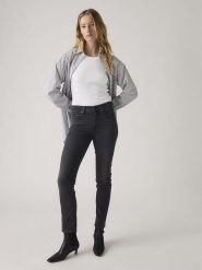 Levi's Dżinsy "724" - Slim fit - w kolorze antracytowym rozmiar: W31/L32. Czarne jeansy Levi's®, l, z aplikacjami, z podwyższonym stanem. Za 279.95 zł.