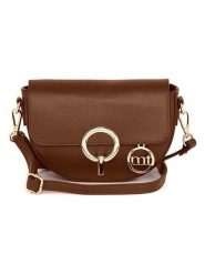 Mia Tomazzi Skórzana torebka "Azario" w kolorze brązowym - 19 x 13 x 6 cm rozmiar: onesize. Brązowe torby na ramię Mia Tomazzi, bez wzorów, z materiału, na ramię, bez dodatków. Za 217.99 zł.