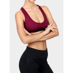 Stanik sportowy Sensor Merino DF Bra. Fioletowe bielizna sportowa Sensor, m, bez wzorów. Za 118.99 zł.