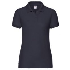 Koszulka Polo Damska 65/35. Niebieskie koszulki polo FRUIT OF THE LOOM, xl, bez wzorów, bez kołnierzyka, bez ramiączek. Za 63.99 zł.