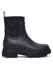 Tommy Hilfiger Kalosze Th Stamp Warm Ankle Rain Boot FW0FW09544 Czarny. Czarne kalosze TOMMY HILFIGER, bez wzorów, z syntetyku. Za 489.99 zł.