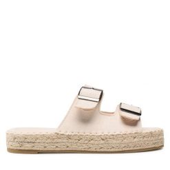 Espadryle Jenny Fairy. Brązowe espadryle Jenny Fairy, bez wzorów, bez obcasa, bez zapięcia. Za 99.99 zł.