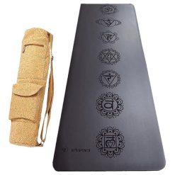 Mata do jogi gumy-sztucznej skóry 5mm +Torba z korka, do suchych lub mokrych rąk. Brązowe torby na ramię ACHAMANA, bez wzorów, z bawełny, klasyczne, na ramię, duże, bez dodatków. Za 661.00 zł.