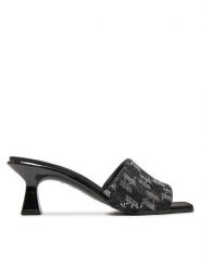 KARL LAGERFELD Klapki KL30112 Czarny. Czarne klapki KARL LAGERFELD, bez wzorów, z materiału, bez obcasa. Za 559.99 zł.