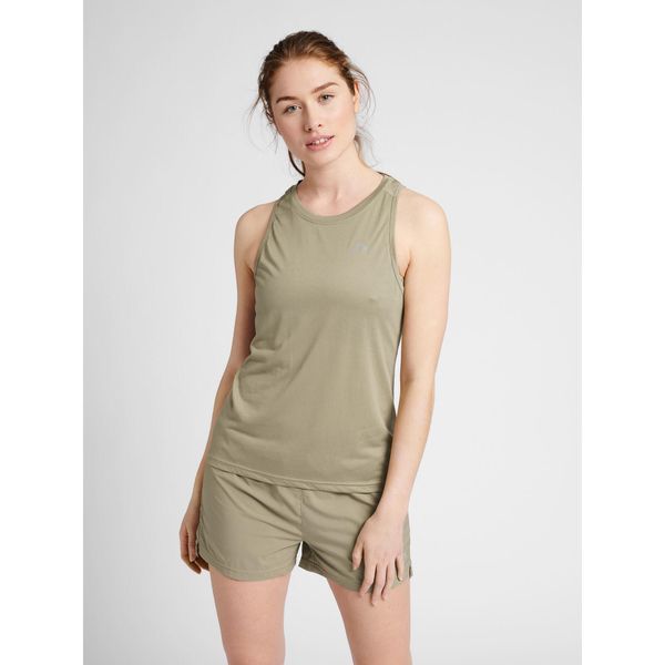 Damska koszulka typu tank top Newline Running. Szare koszulki sportowe Newline, xs, bez wzorów, bez kołnierzyka, bez ramiączek. Za 153.50 zł.