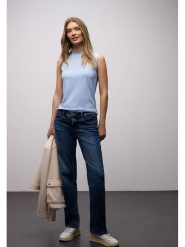 Street One Top w kolorze błękitnym rozmiar: 46. Niebieskie topy Street One, bez wzorów, bez kołnierzyka, bez ramiączek. Za 75.34 zł.