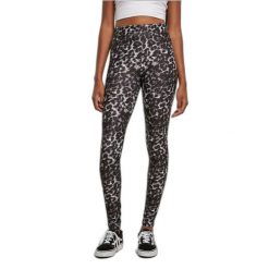 Legginsy damskie Urban Classics Soft AOP. Białe legginsy Urban Classics, bez wzorów. Za 116.50 zł.
