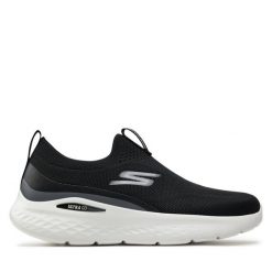 Buty do biegania Skechers. Czarne obuwie sportowe Skechers, bez zapięcia, do biegania. Za 249.99 zł.