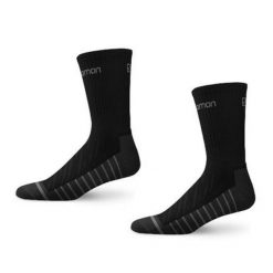 Skarpety sportowe Salomon Life 2PAK. Czarne skarpety Salomon, bez wzorów. Za 29.90 zł.