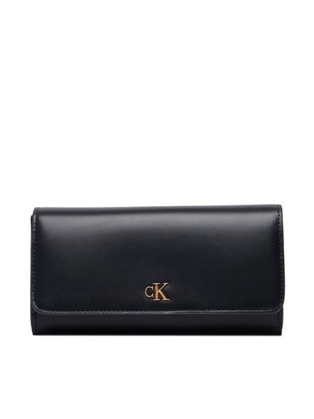 Calvin Klein Portfel Ck Long Wallet LV04F1224G Czarny. Czarne portfele Calvin Klein, bez wzorów, ze skóry. Za 329.99 zł.
