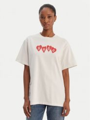 HUGO T-Shirt Vintage 50561164 Beżowy Relaxed Fit. Brązowe t-shirty Hugo, xl, bez wzorów, z bawełny, bez kołnierzyka, bez ramiączek. Za 319.99 zł.