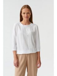 TATUUM Bluzka w kolorze białym rozmiar: 38. Białe bluzki Tatuum, s, bez wzorów, z wiskozy, klasyczne, bez kołnierzyka, bez ramiączek. Za 100.75 zł.