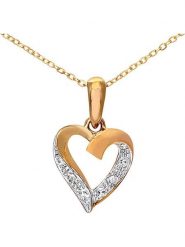 Revoni Złoty naszyjnik z diamentową zawieszką - dł. 46 cm rozmiar: onesize. Żółte naszyjniki Revoni, z diamentem, złote. Za 1,087.99 zł.