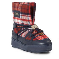 Śniegowce Tommy Hilfiger. Niebieskie trapery i śniegowce TOMMY HILFIGER. Za 869.99 zł.