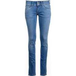 Pepe Jeans jeansy damskie Vera 25/32 niebieski. Niebieskie jeansy Pepe Jeans, bez wzorów. W wyprzedaży za 317.00 zł.