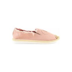 Różowe espadryle wsuwane NB273P-7. Czerwone espadryle ButyModne, bez wzorów, bez obcasa, bez zapięcia. Za 84.99 zł.