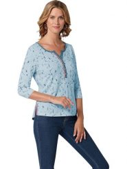 WITT WEIDEN Bluzka w kolorze błękitnym rozmiar: 44. Niebieskie bluzki WITT WEIDEN, bez wzorów, z bawełny, bez kołnierzyka, bez ramiączek. Za 34.69 zł.