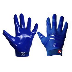 Rękawice do futbolu amerykańskiego Pro Receiver, RE, DB, RB, FRG-03. Niebieskie rękawiczki BARNETT, bez wzorów, sportowe. Za 139.00 zł.