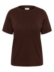 KAFFE curve Sweter w kolorze brązowym rozmiar: S. Brązowe swetry KAFFE curve, s, bez wzorów, z wiskozy, bez ramiączek. Za 137.95 zł.