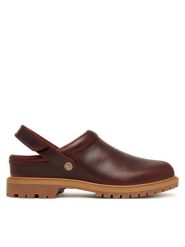 Timberland Klapki Convertible Clog TB0A2PSBEIW1 Bordowy. Czerwone klapki Timberland, bez wzorów, z nubiku, bez obcasa. Za 749.99 zł.