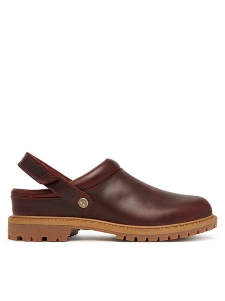 Timberland Klapki Convertible Clog TB0A2PSBEIW1 Bordowy. Czerwone klapki Timberland, bez wzorów, z nubiku, bez obcasa. Za 749.99 zł.