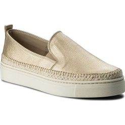 Espadryle THE FLEXX - Gluglu D1029/01 Gold. Żółte espadryle The Flexx, bez wzorów, ze skóry, bez obcasa, na płaskiej podeszwie, bez zapięcia. W wyprzedaży za 219.00 zł.