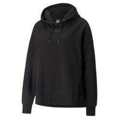 Bluza treningowa damska Puma HER Hoodie TR. Czarne bluzy Puma, xs, bez wzorów, bez kaptura. Za 193.00 zł.