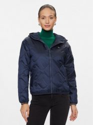 Tommy Jeans Kurtka przejściowa DW0DW17242 Granatowy Regular Fit. Niebieskie kurtki Tommy Jeans, m, bez wzorów, z jeansu, bez kaptura. Za 459.99 zł.