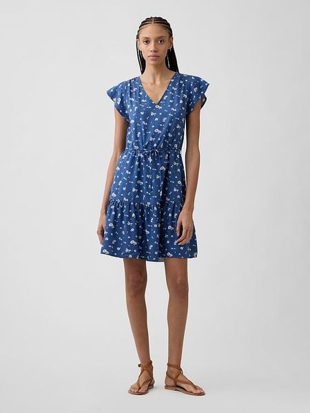 GAP Sukienka w kolorze niebieskim rozmiar: XL. Niebieskie sukienki GAP, xl, bez wzorów, z bawełny, bez kołnierzyka, bez ramiączek, midi. Za 119.95 zł.