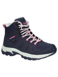 Buty trekkingowe damskie Hi-Tec Raven Mid Wp. Niebieskie trekkingi Hi-tec, z materiału. Za 459.99 zł.