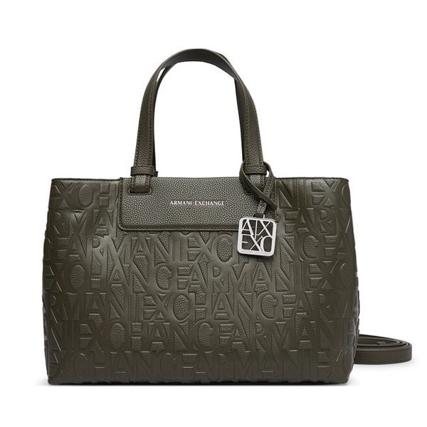 Torebka Armani Exchange. Zielone torebki klasyczne Armani Exchange, bez wzorów, bez dodatków. Za 669.99 zł.