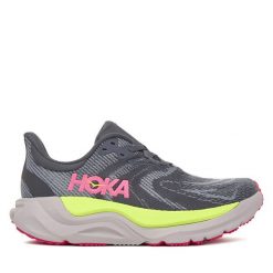 Buty do biegania Hoka. Szare obuwie sportowe HOKA, bez zapięcia, do biegania. Za 719.99 zł.